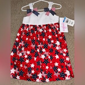 NWT bonnie baby fourth of july dress